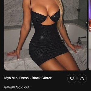 Mya Mini Dress- Black